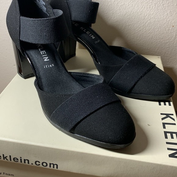 Anne Klein shoes, black, size 81/2, very good condition. They are not leather. - Picture 9 of 9